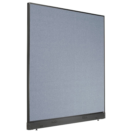 Interion By Global Industrial Interion Electric Office Partition Panel, 60-1/4inW x 64inH, Blue 238639EBL